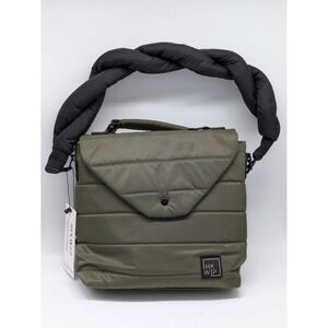 HKWP Shawn Killinger Olive Puffer Crossbody Tote Bag NWT Quilted Handbag